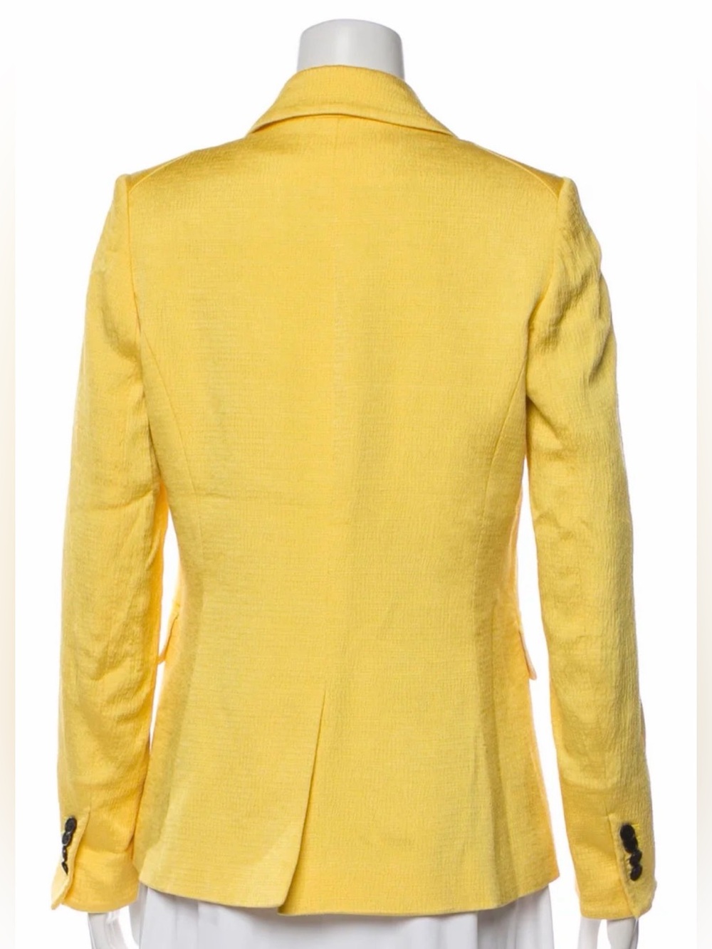 Veronica Beard Yellow Single Button Blazer (Dickey zip in compatible) | Size 6 - Picture 4 of 13